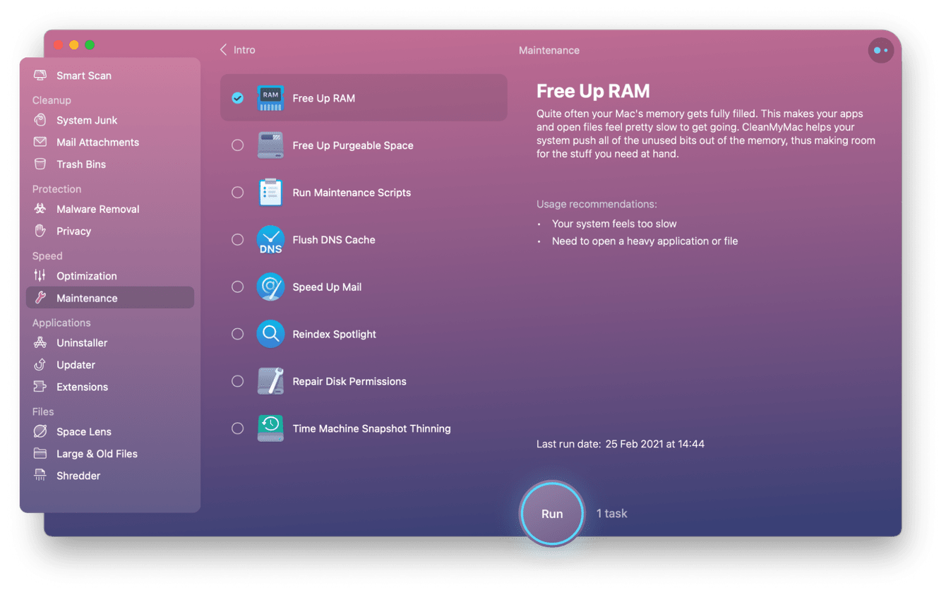 How to free up RAM on Mac