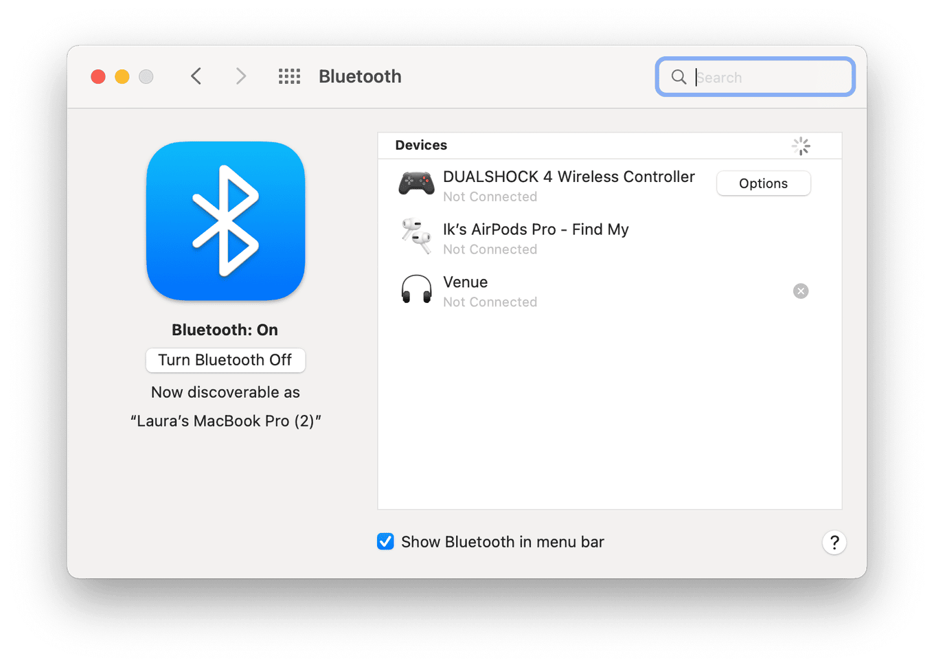 Disconnecting Bluetooth devices