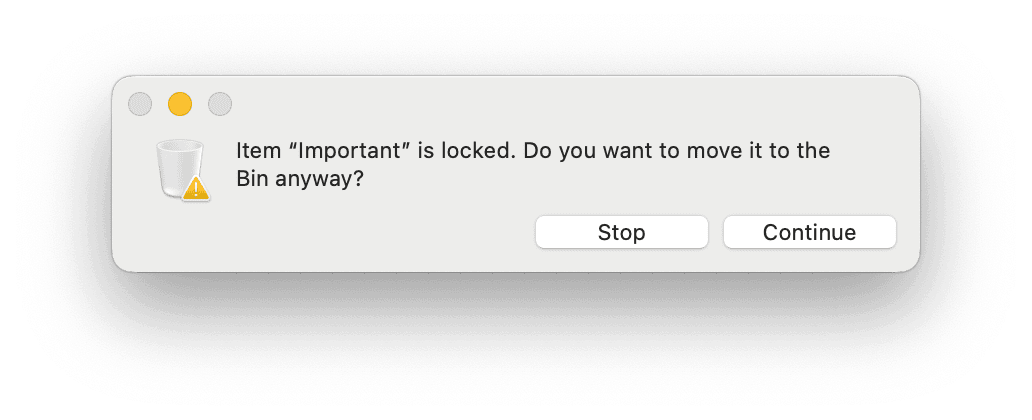 How to check for locked files on Mac