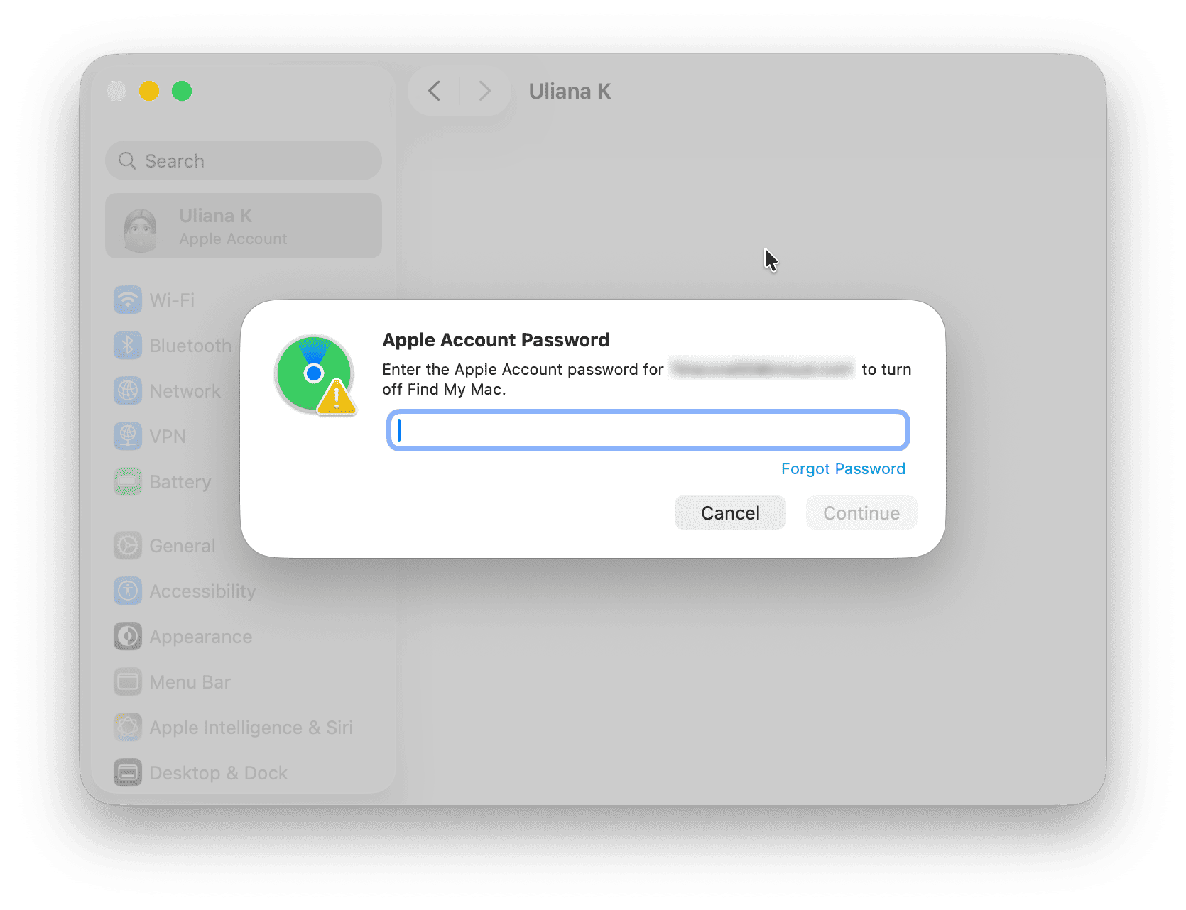 Sign out and back into iCloud