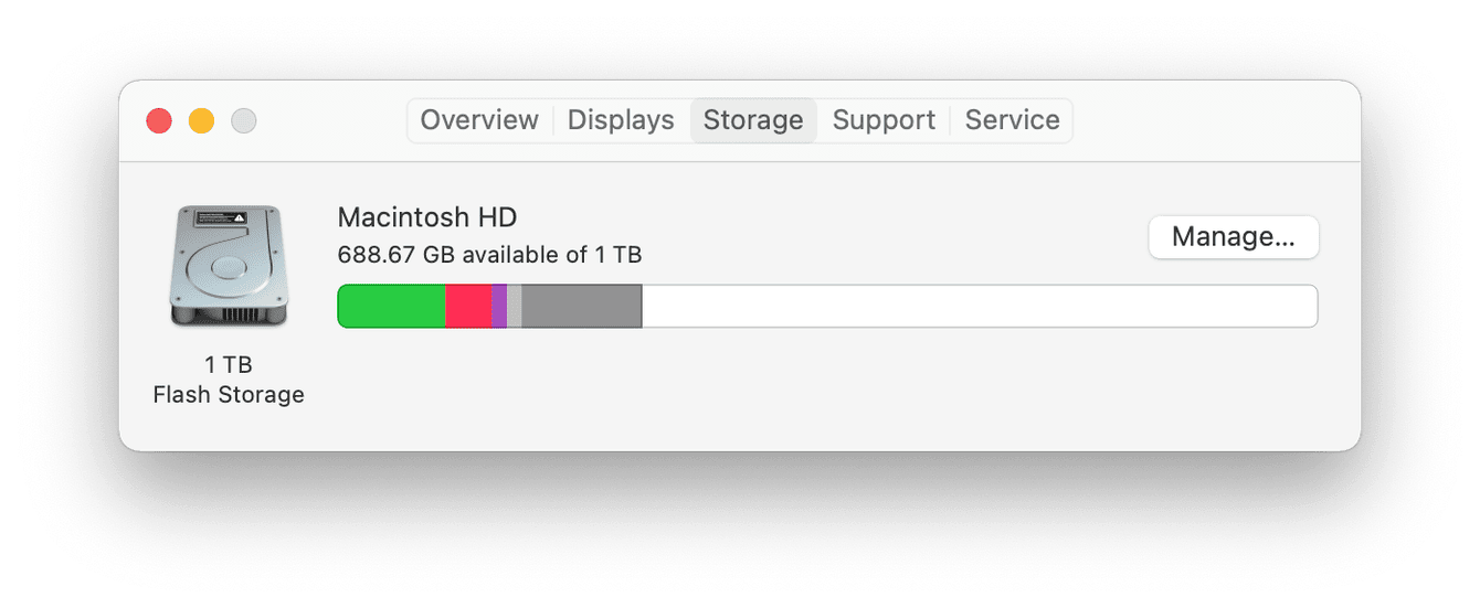 macbook air free up disk space