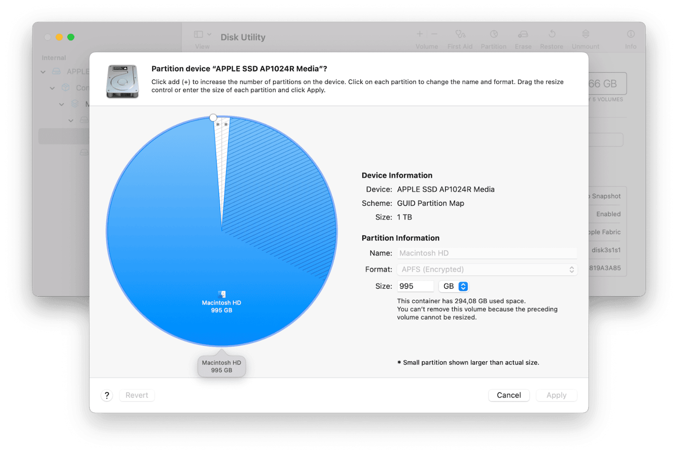 How to create a partition