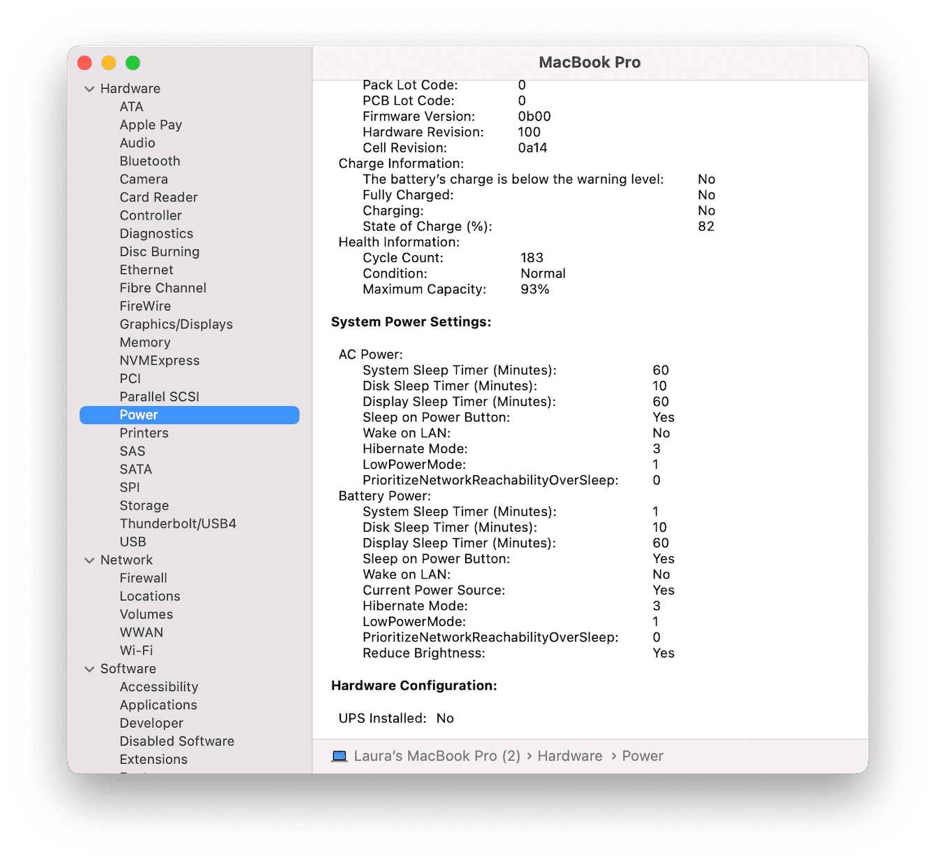 Battery Settings