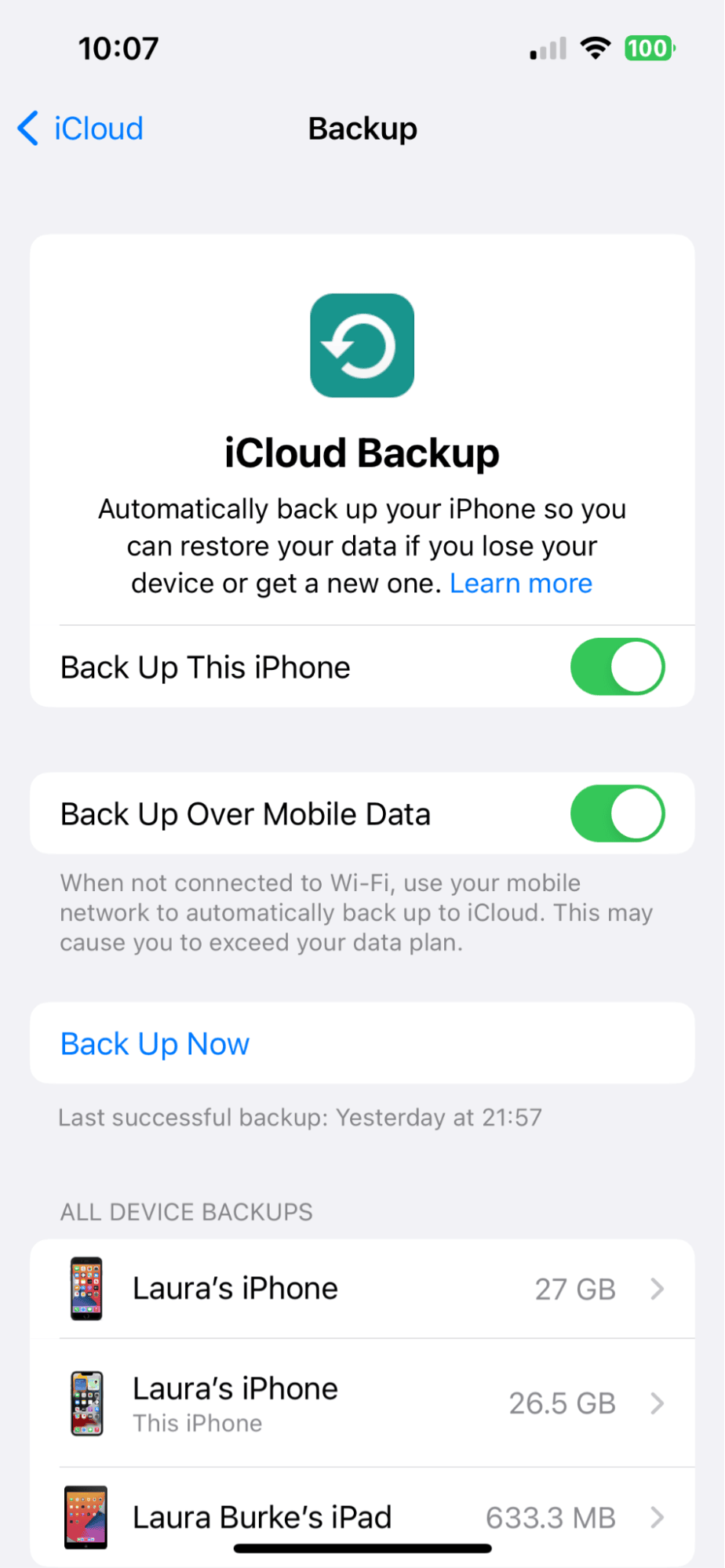 How to back up iPhone onto Mac with iCloud