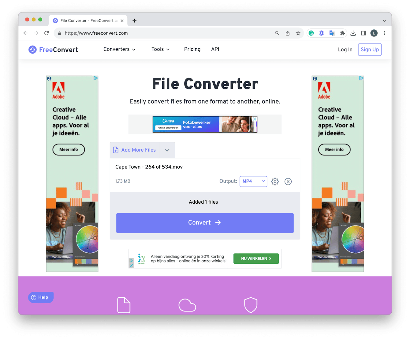 FreeConvert app