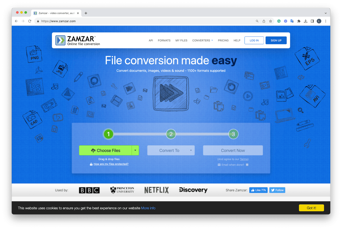 free online tool Zamzar