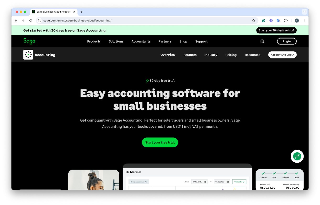 Sage Business Cloud Accounting