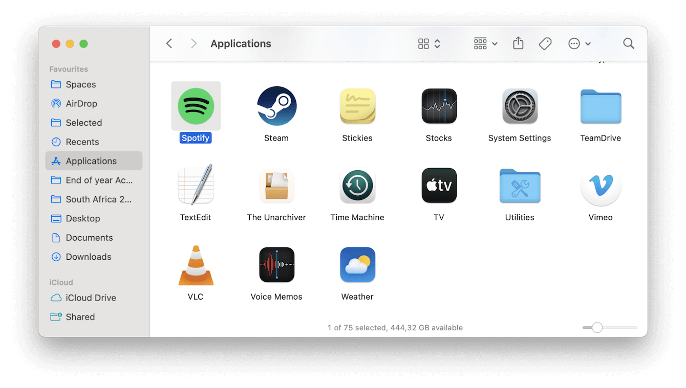 Remove old applications