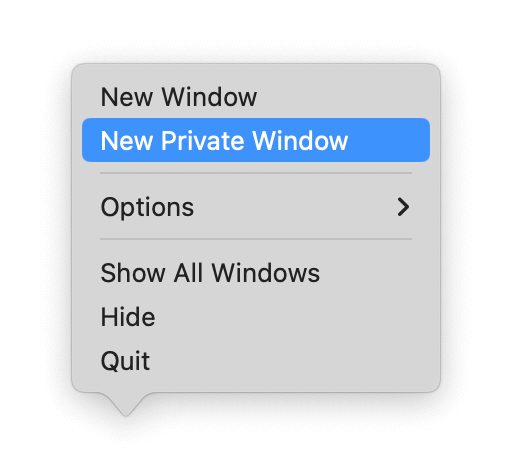 Try a private window