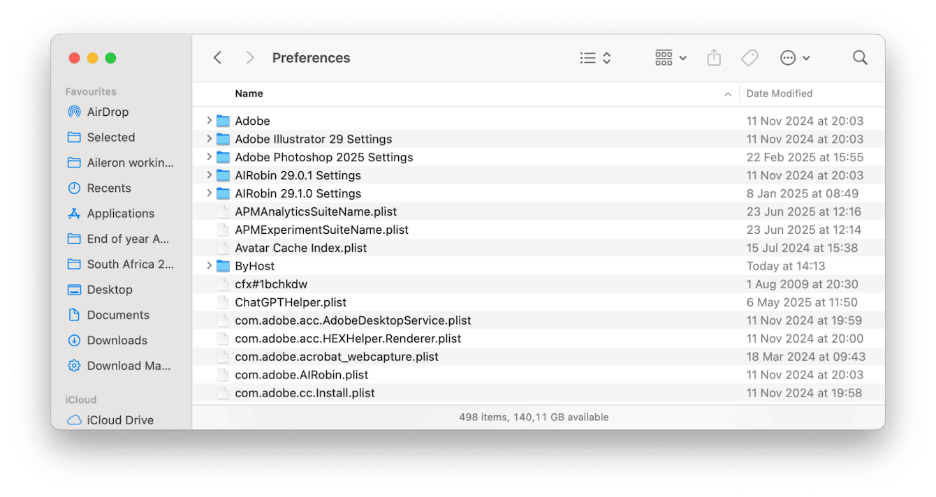 Resetting application preferences and reinstalling apps