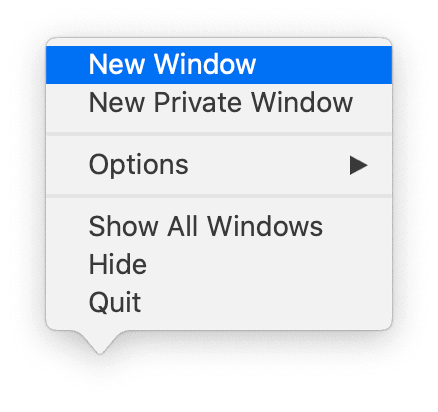 How to open a standard window in Safari