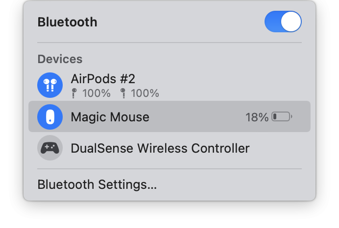 Magic Mouse battery