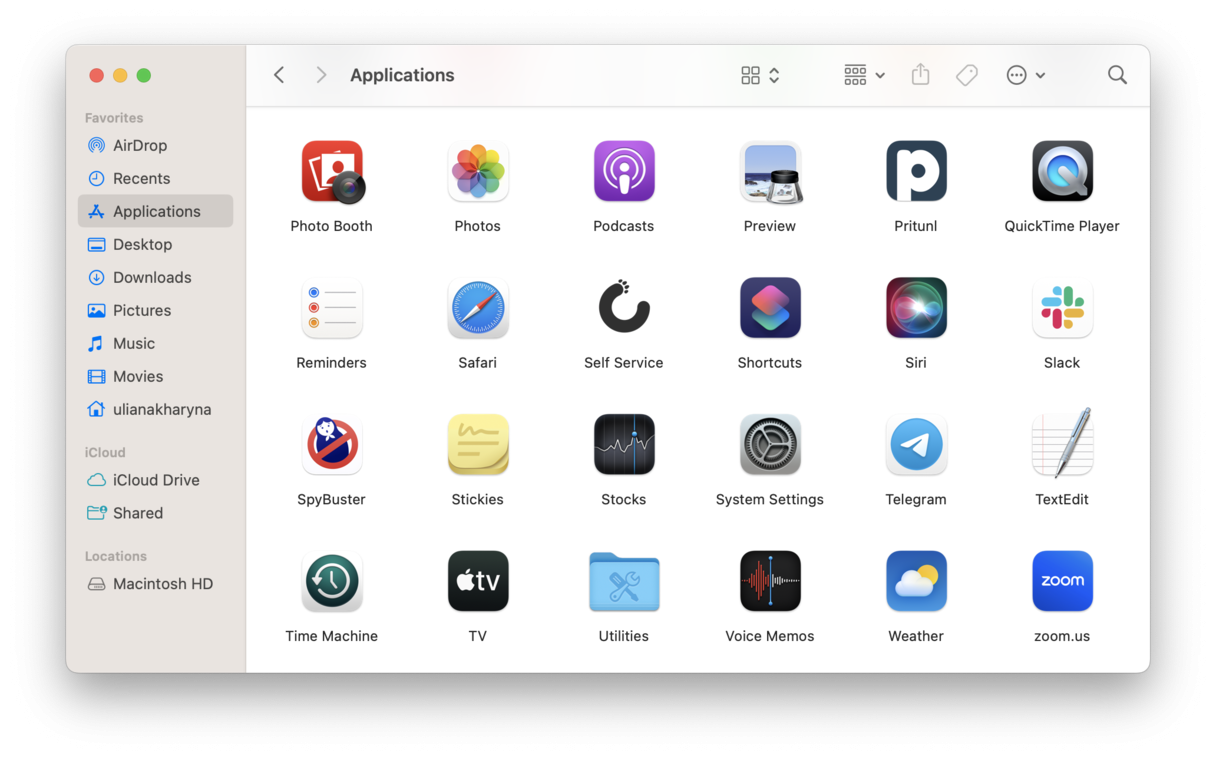 Mac Applications folder