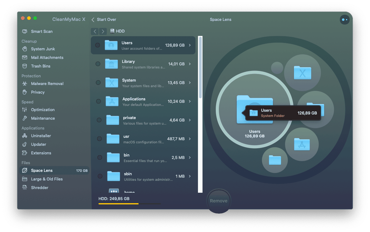 what is in mac system storage