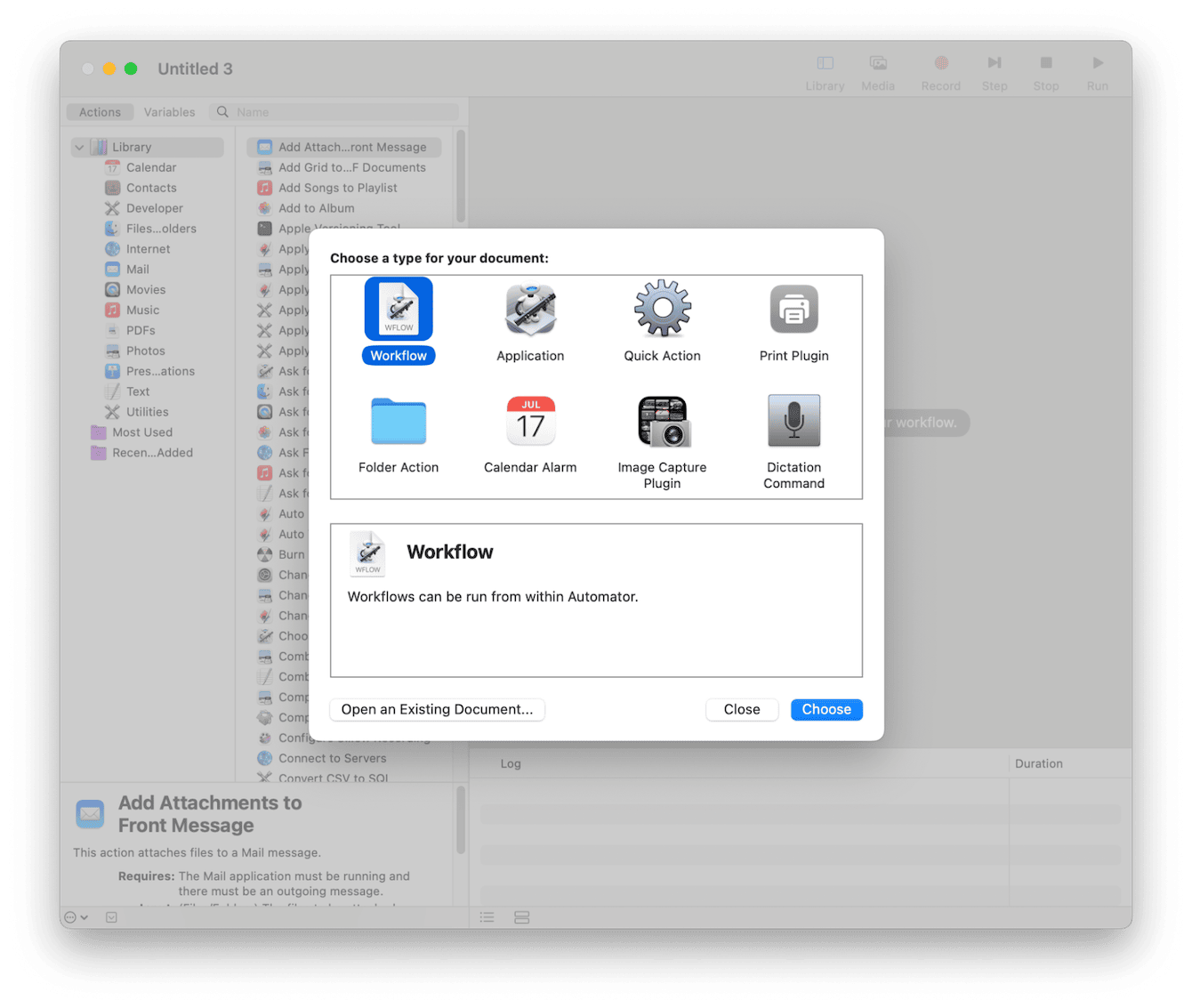 How to create a txt file in Automator