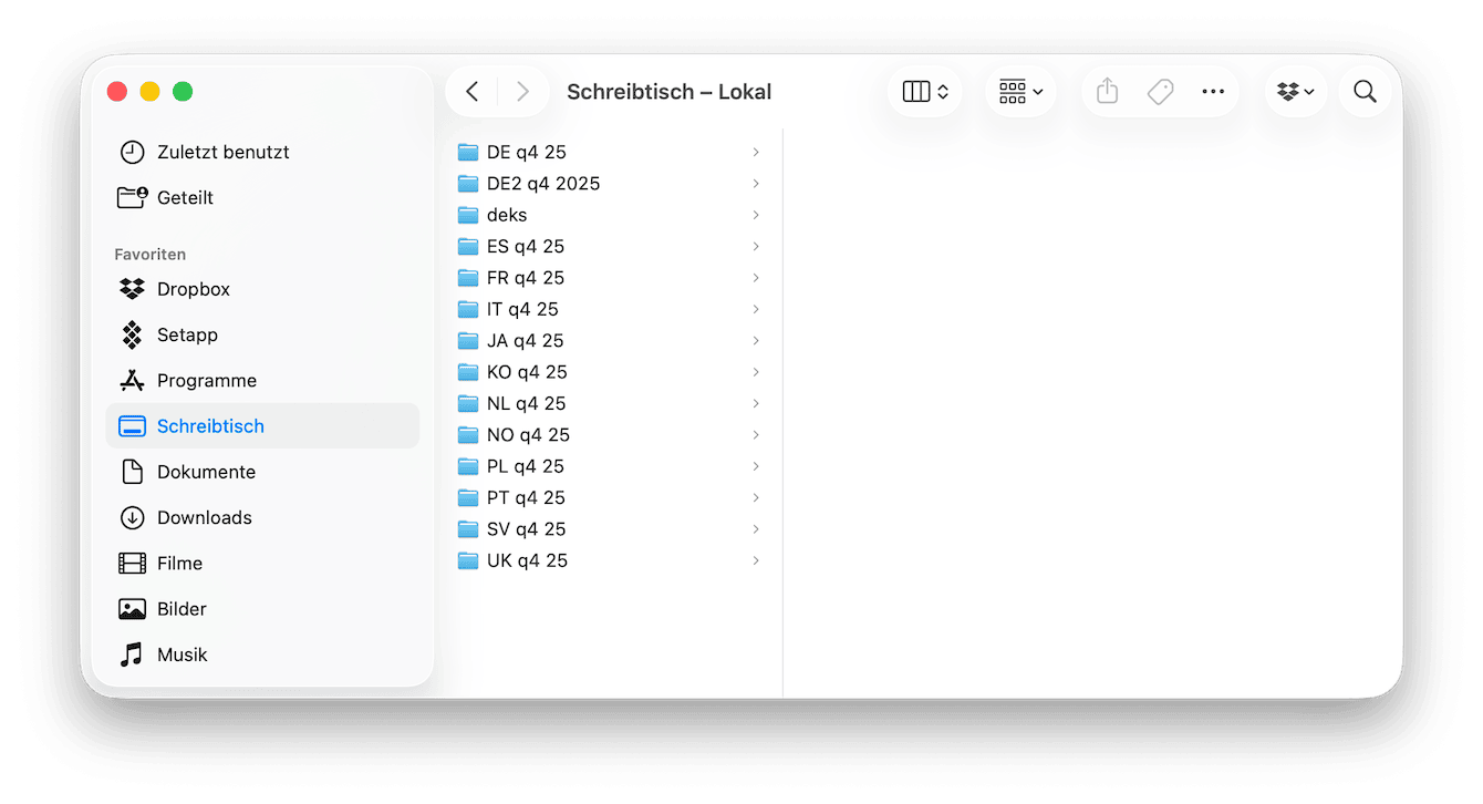 Klicken Sie auf das Finder-Symbol in Ihrem Dock