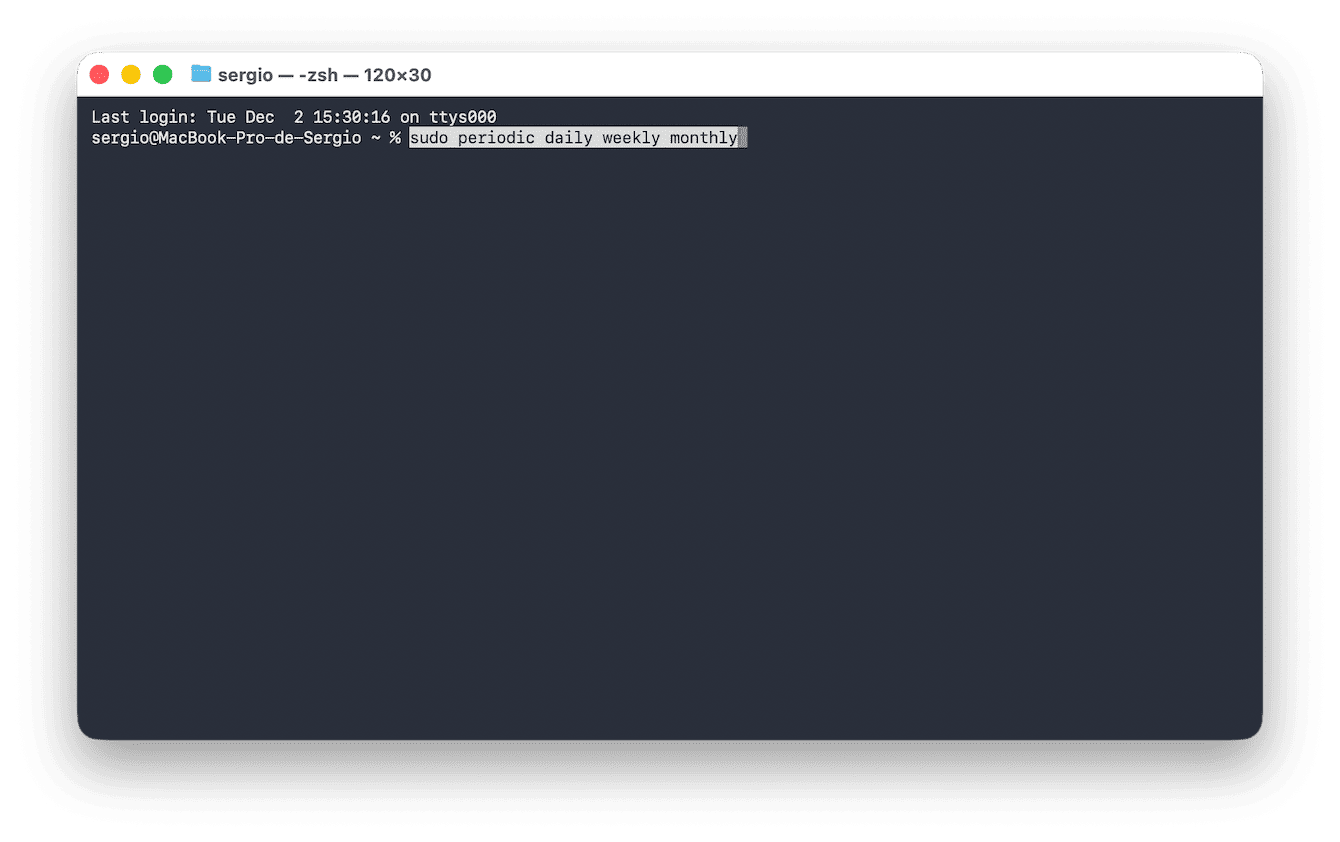 Ausf&uuml;hren von Wartungsskripten mit Terminal