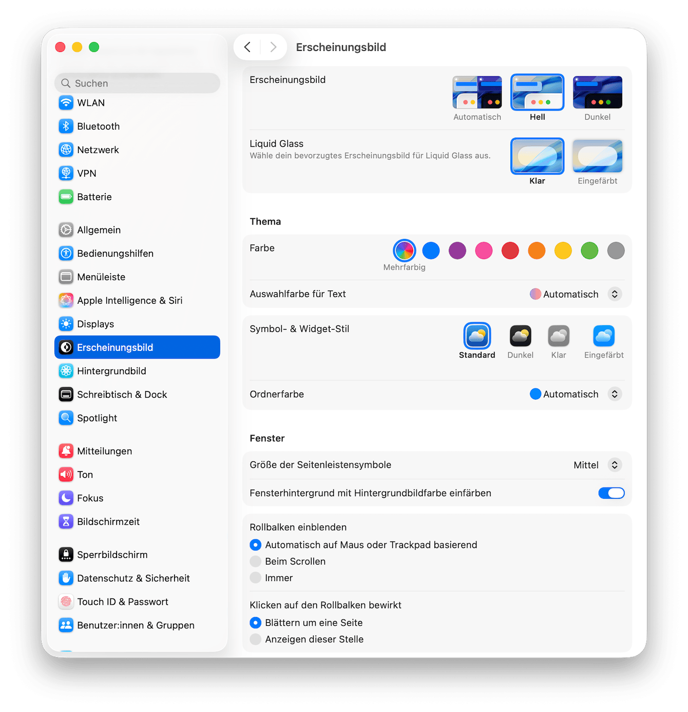 Nehmen Sie sich ein paar Minuten Zeit f&uuml;r die Systemeinstellungen > Darstellung und passen Sie den Kontrast oder die Transparenz an, bis Sie eine Kombination gefunden haben, die Ihnen zusagt