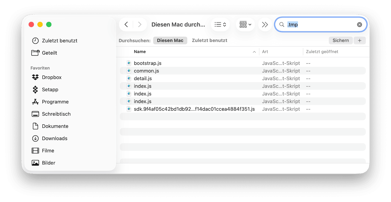 Tempor&auml;re Dateien l&ouml;schen