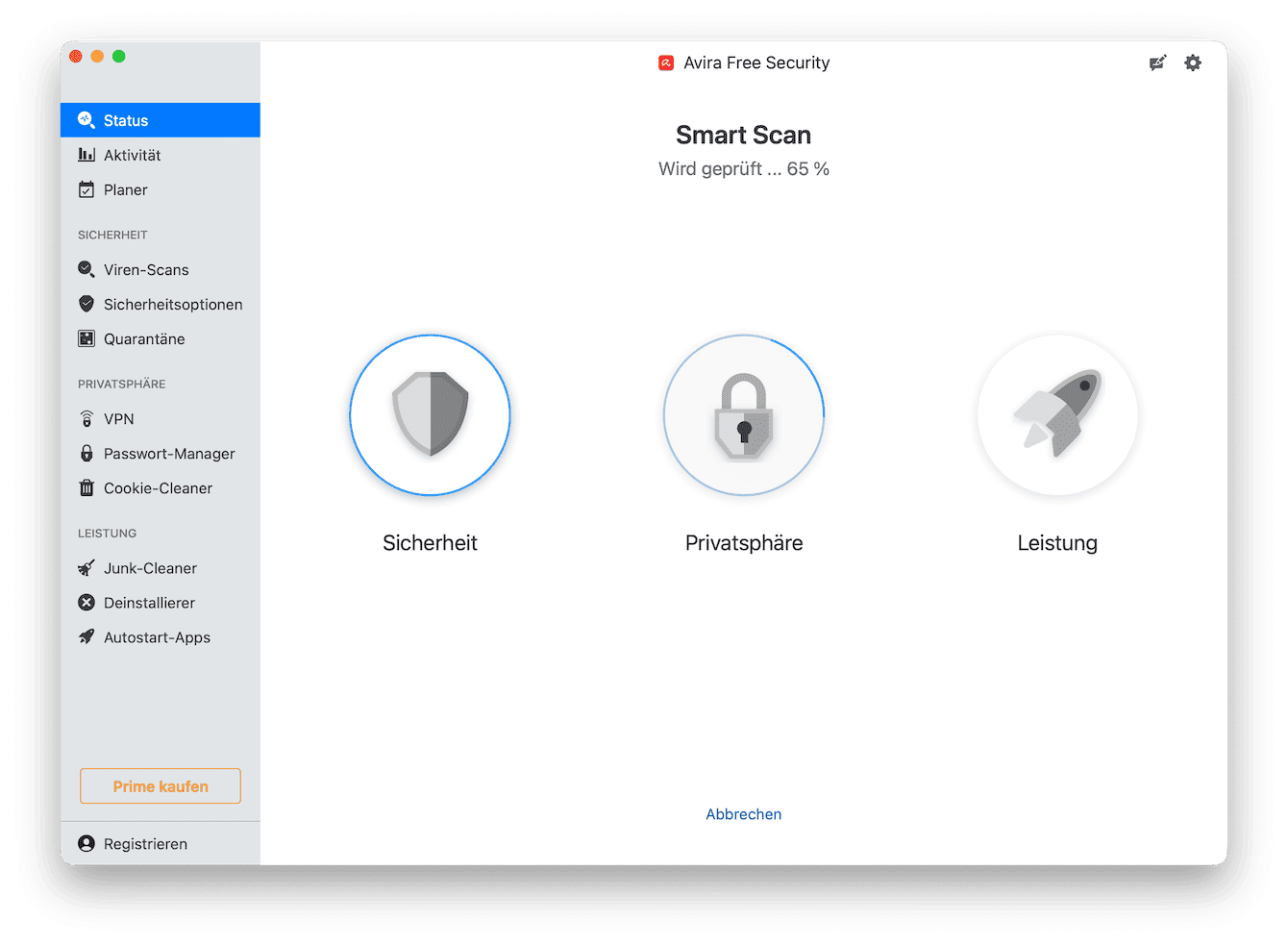 Avira Free Security für Mac
