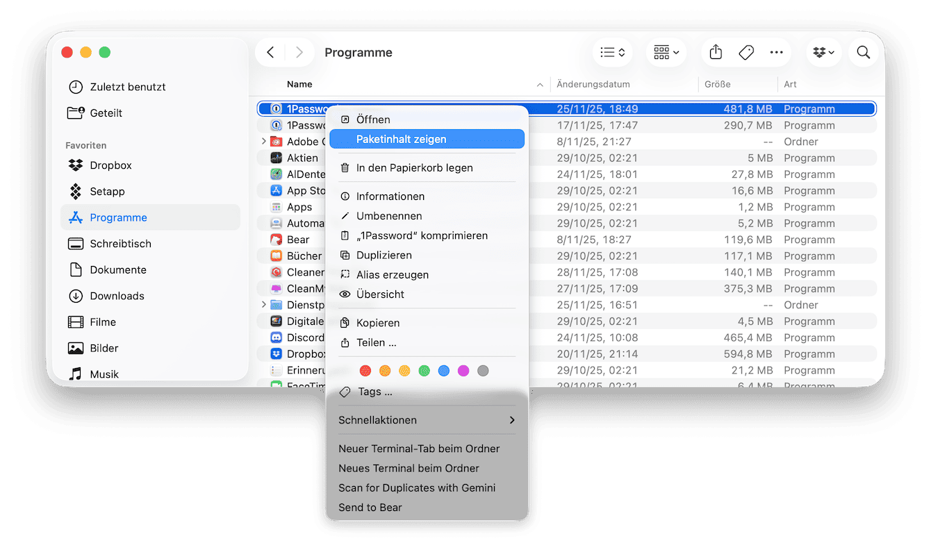 Nicht ben&ouml;tigte Sprachen entfernen