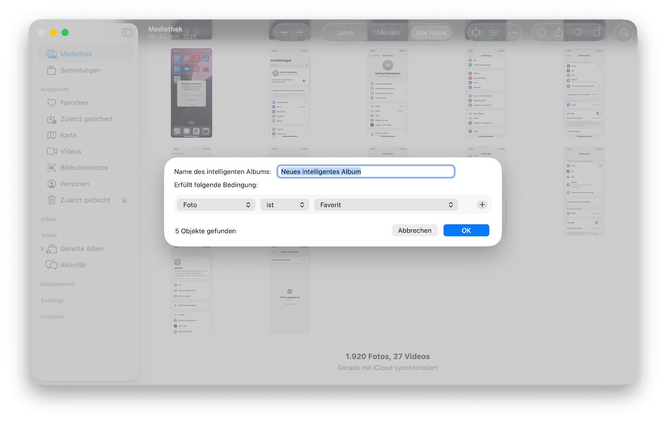 Duplikate aus der Fotos-App entfernen