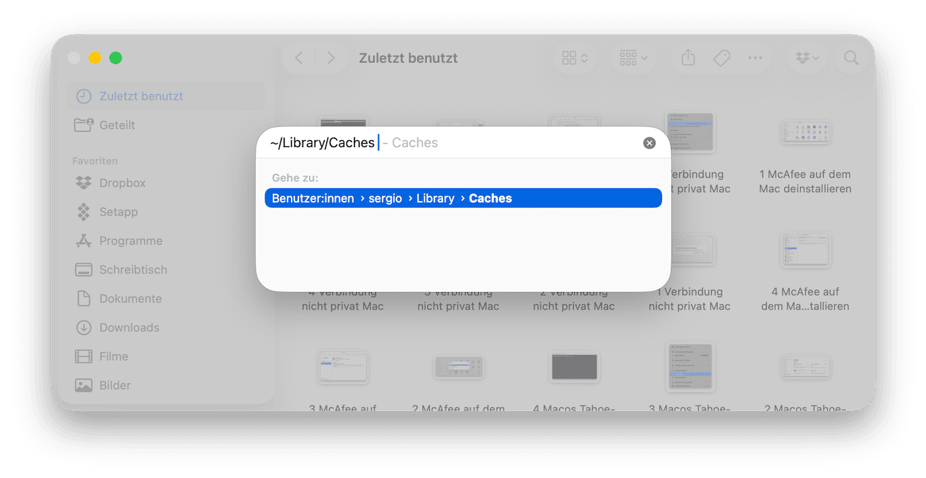 App Cache l&ouml;schen (System&uuml;berreste)