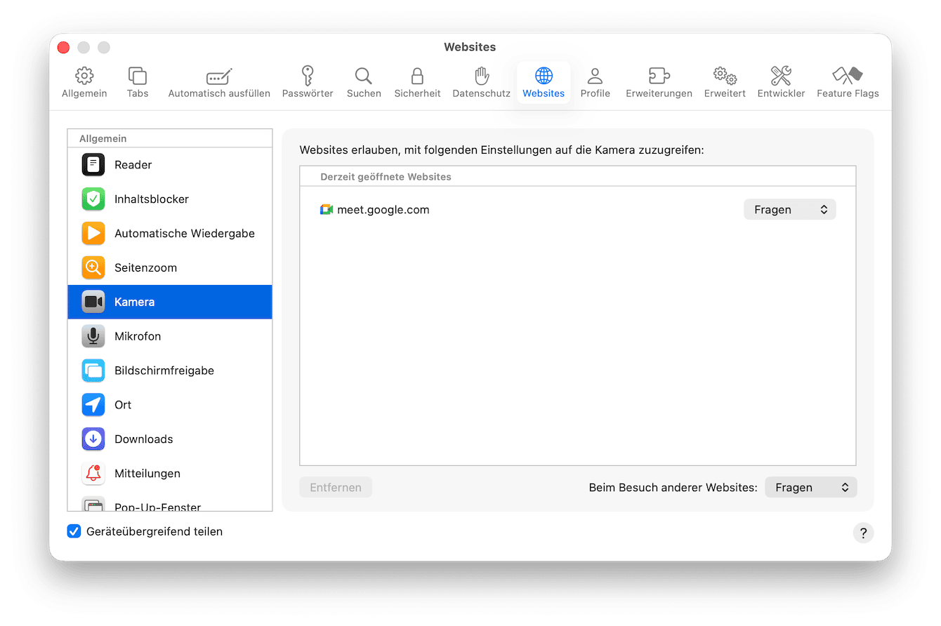 Schalten Sie Ihre Mac-Kamera aus