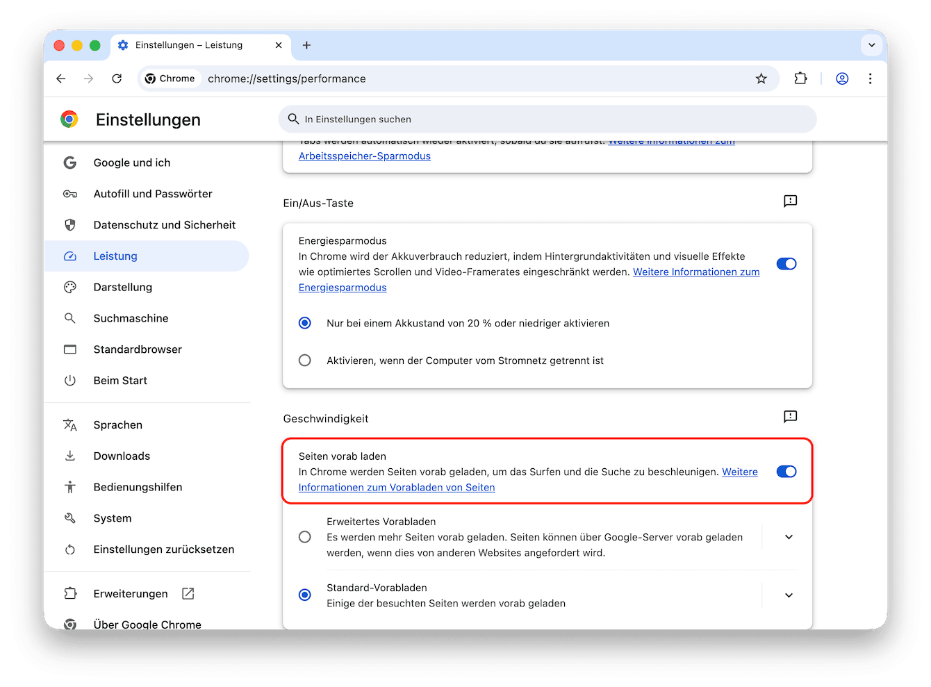 &Ouml;ffnen Sie Webseiten schneller