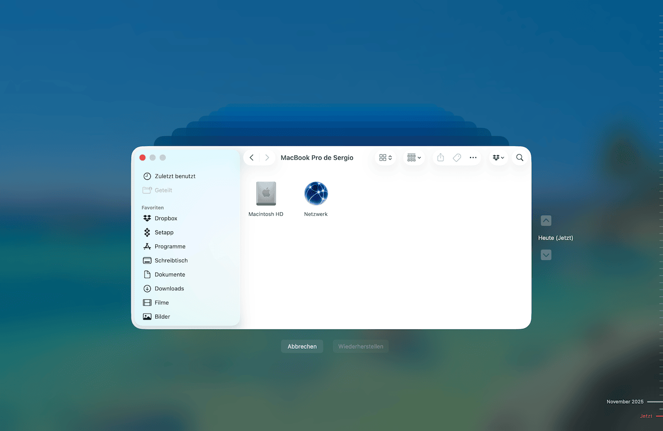 Alte Backups (und Time Machine-Backups) löschen