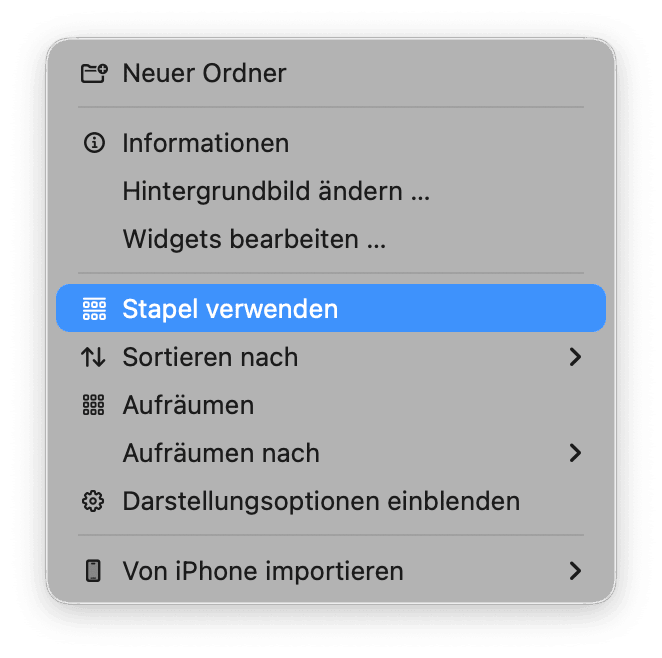 Schreibtisch aufr&auml;umen
