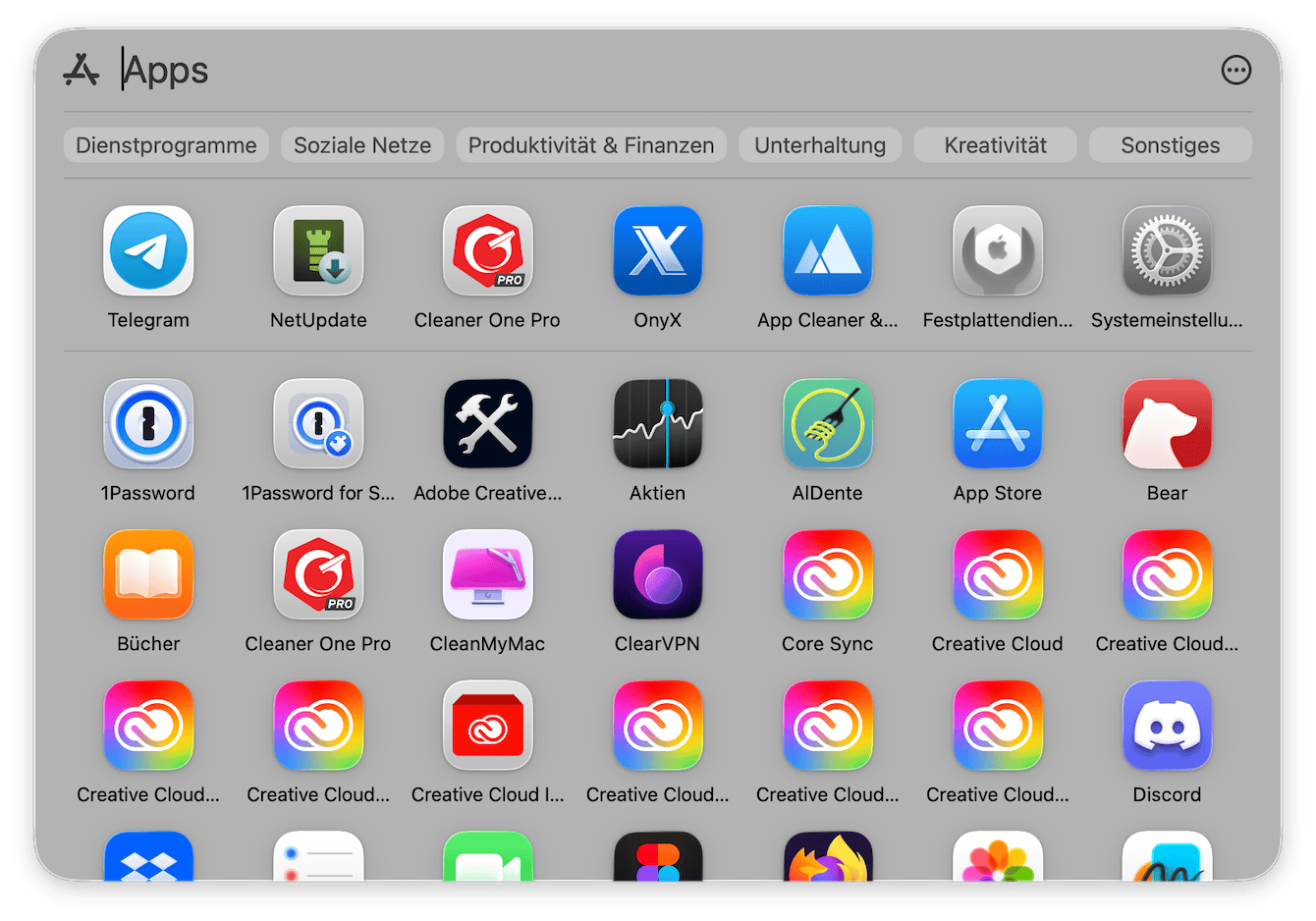 Unerwünschte Apps entfernen