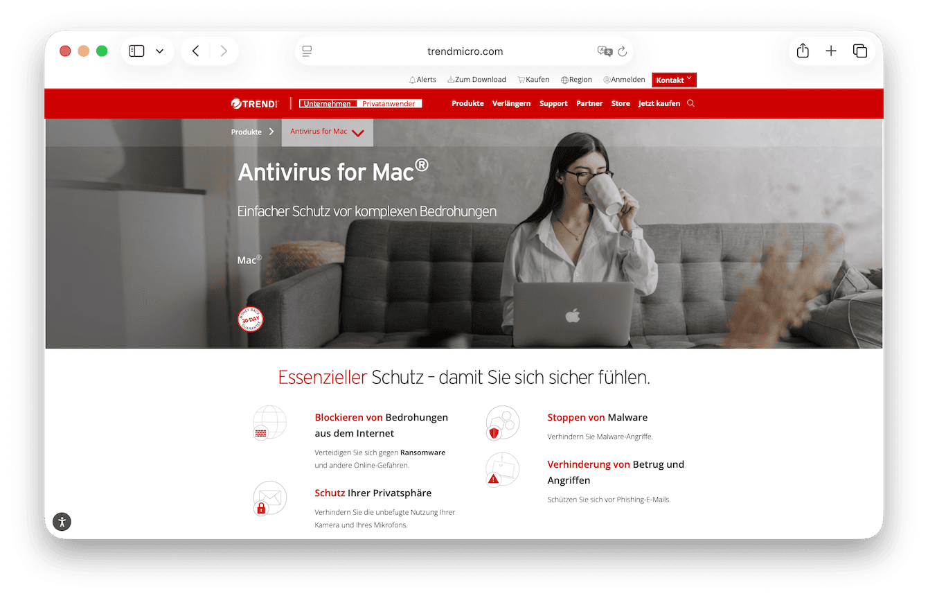 Trend Micro Antivirus für Mac