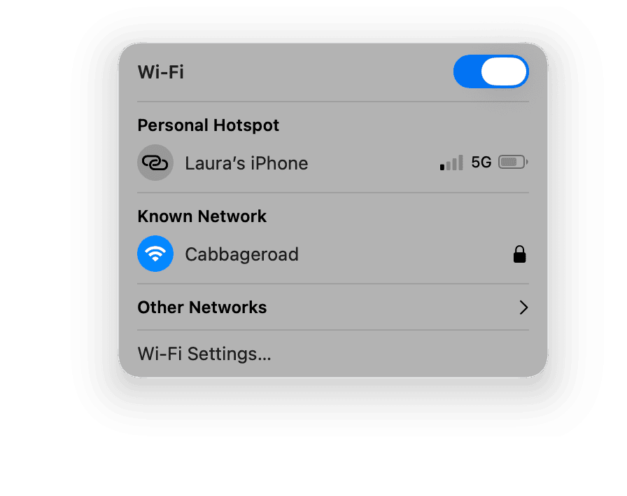 Reset Wi-Fi connection