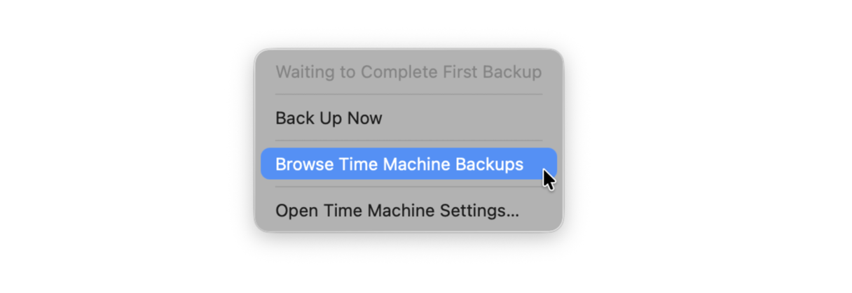 How to open Time Machine on MacBook