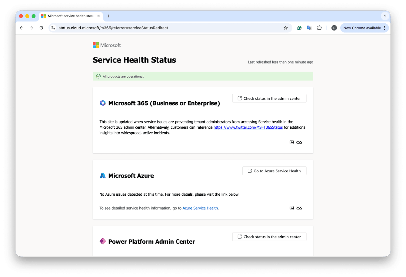  Microsoft server status