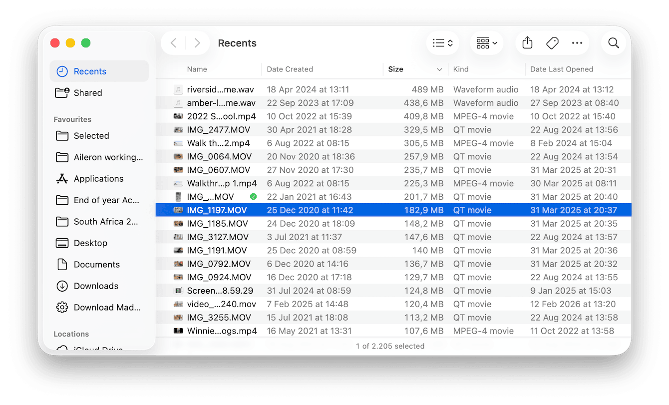 Remove old large, and duplicate files