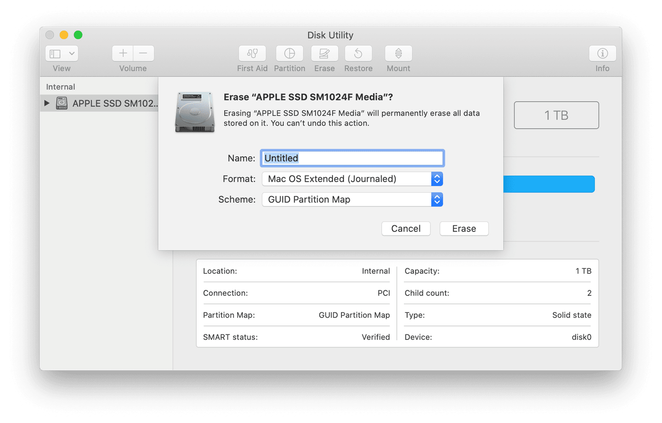 How to erase Mac hard drive