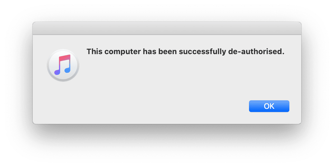 How to deauthorize iTunes