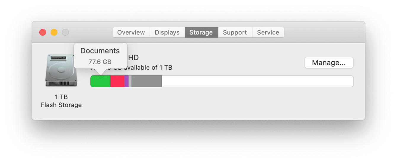 How to check storage on Mac