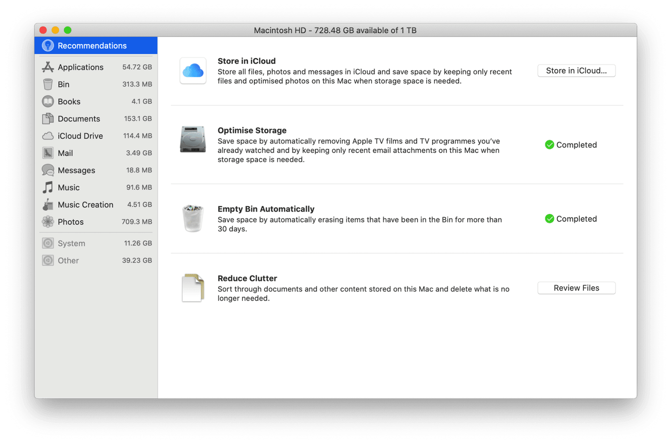 How to manage storage on Mac