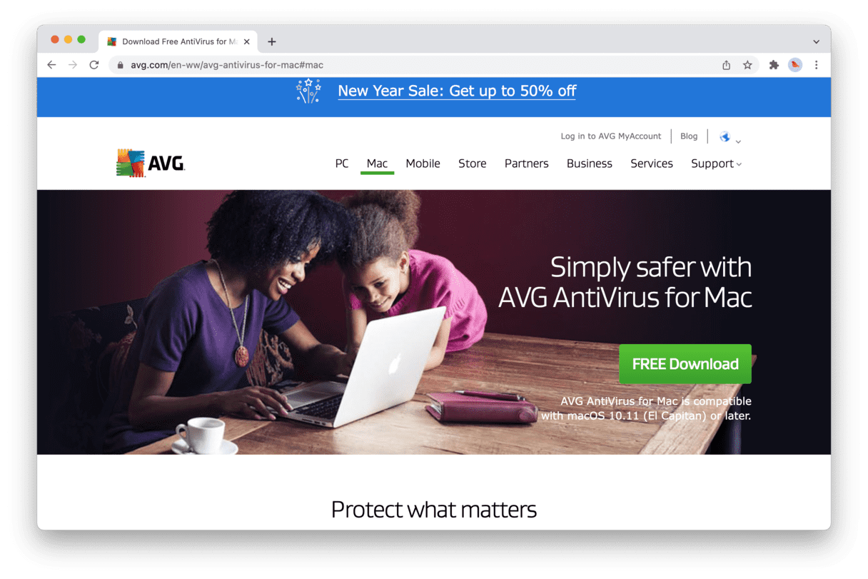 AVG antivirus website