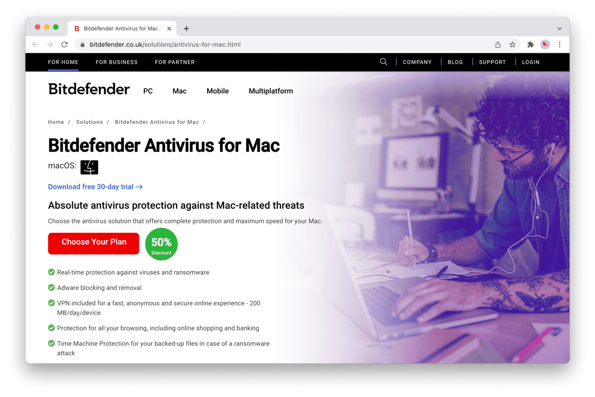 Bitdefender website