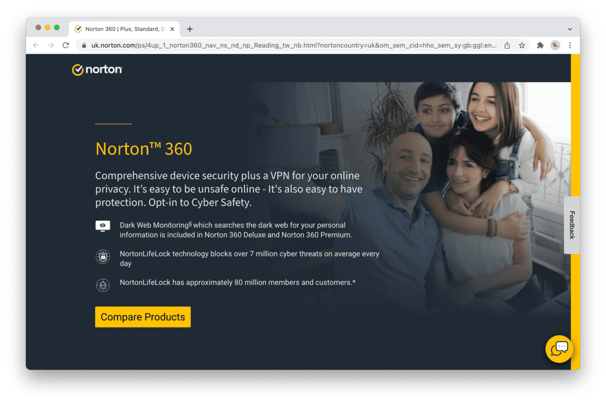 Norton website