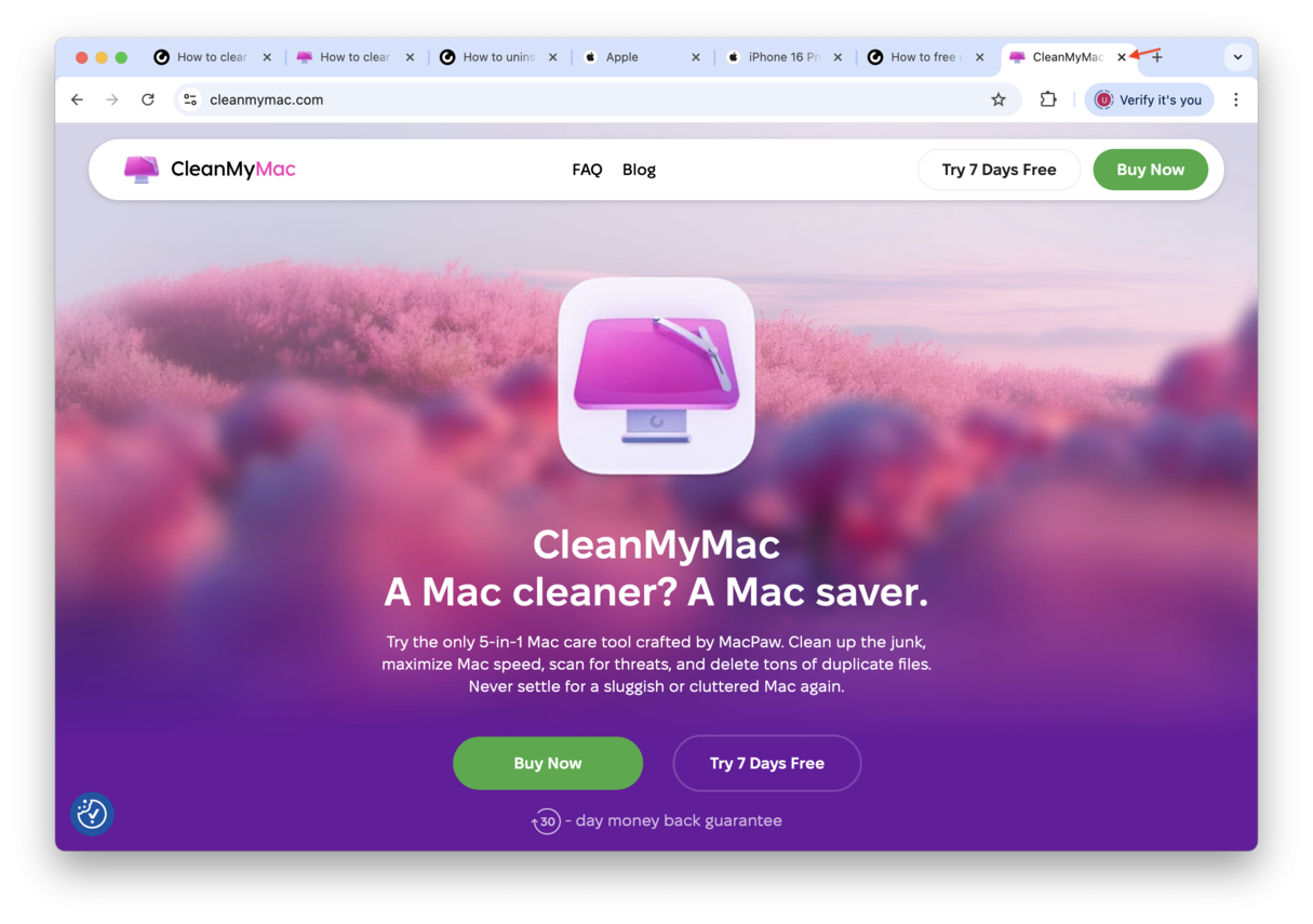 how to free up RAM on Mac — close browser tabs