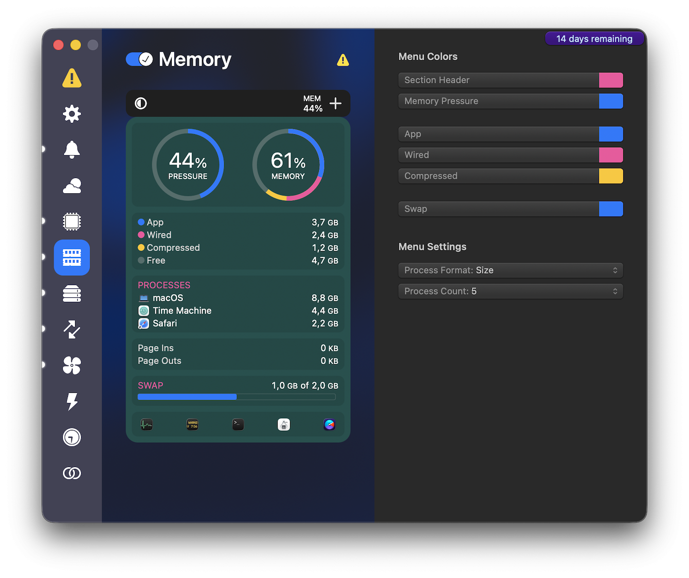 iStat Menus: Best for power users
