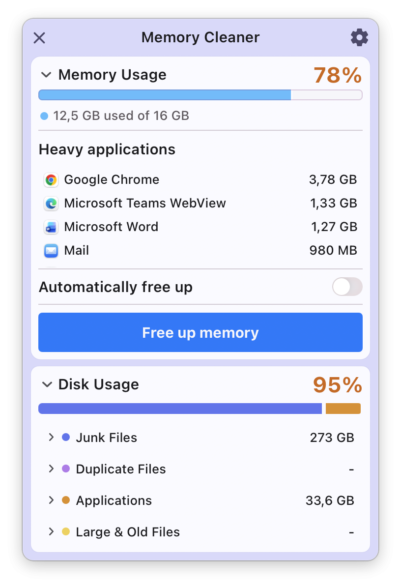 Nektony Memory Cleaner