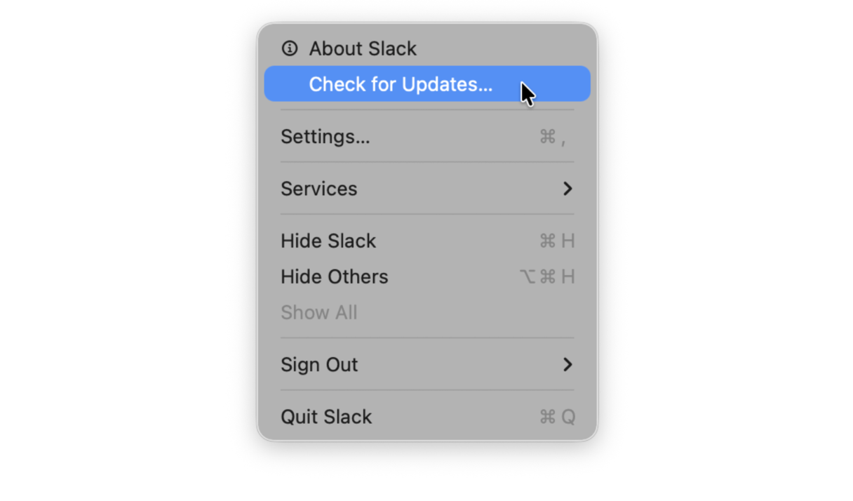 Mac – Check for Updates