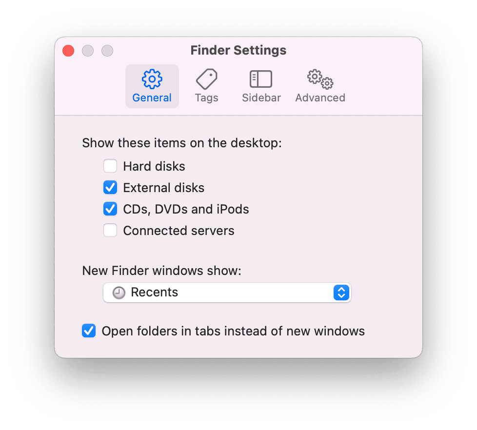 How to adjust Finder preferences