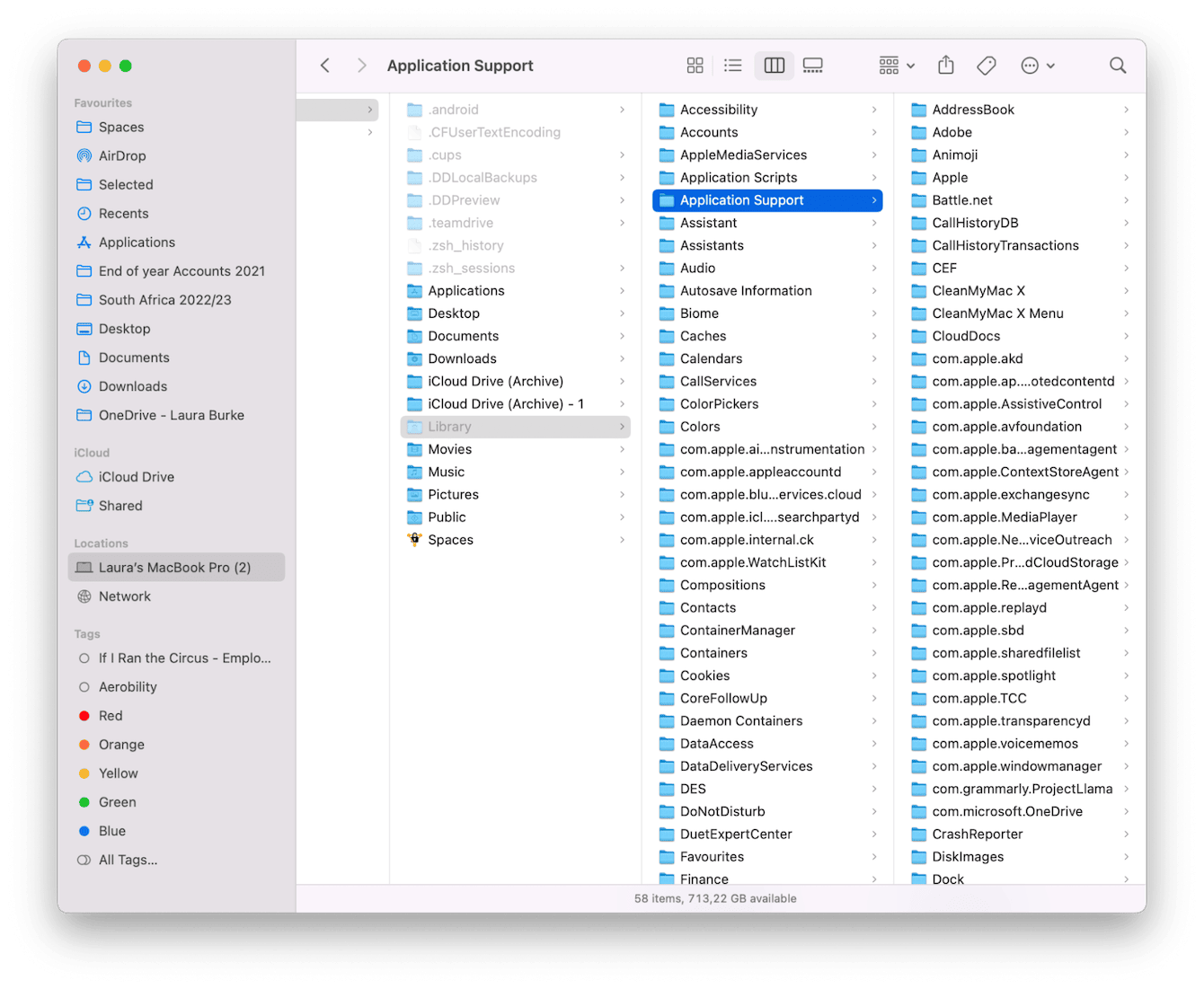 removing associated application files